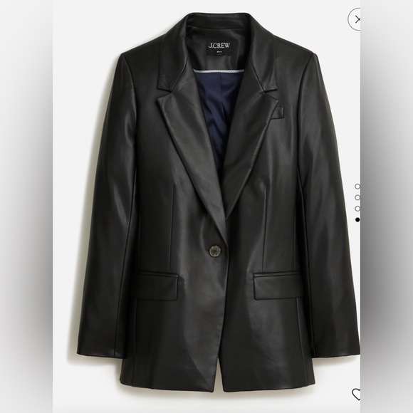 J.Crew Willa blazer in faux leather - Picture 2 of 11